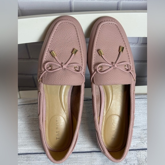 Talbots blush pink Leather Loafers / size 8M - Picture 10 of 11